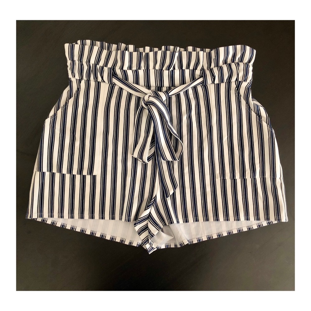 Express high waisted belted shorts